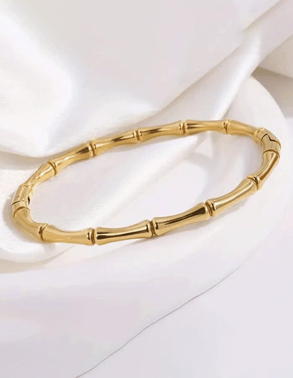 Brazalete de oro laminado con 8 K acabado brillante 3