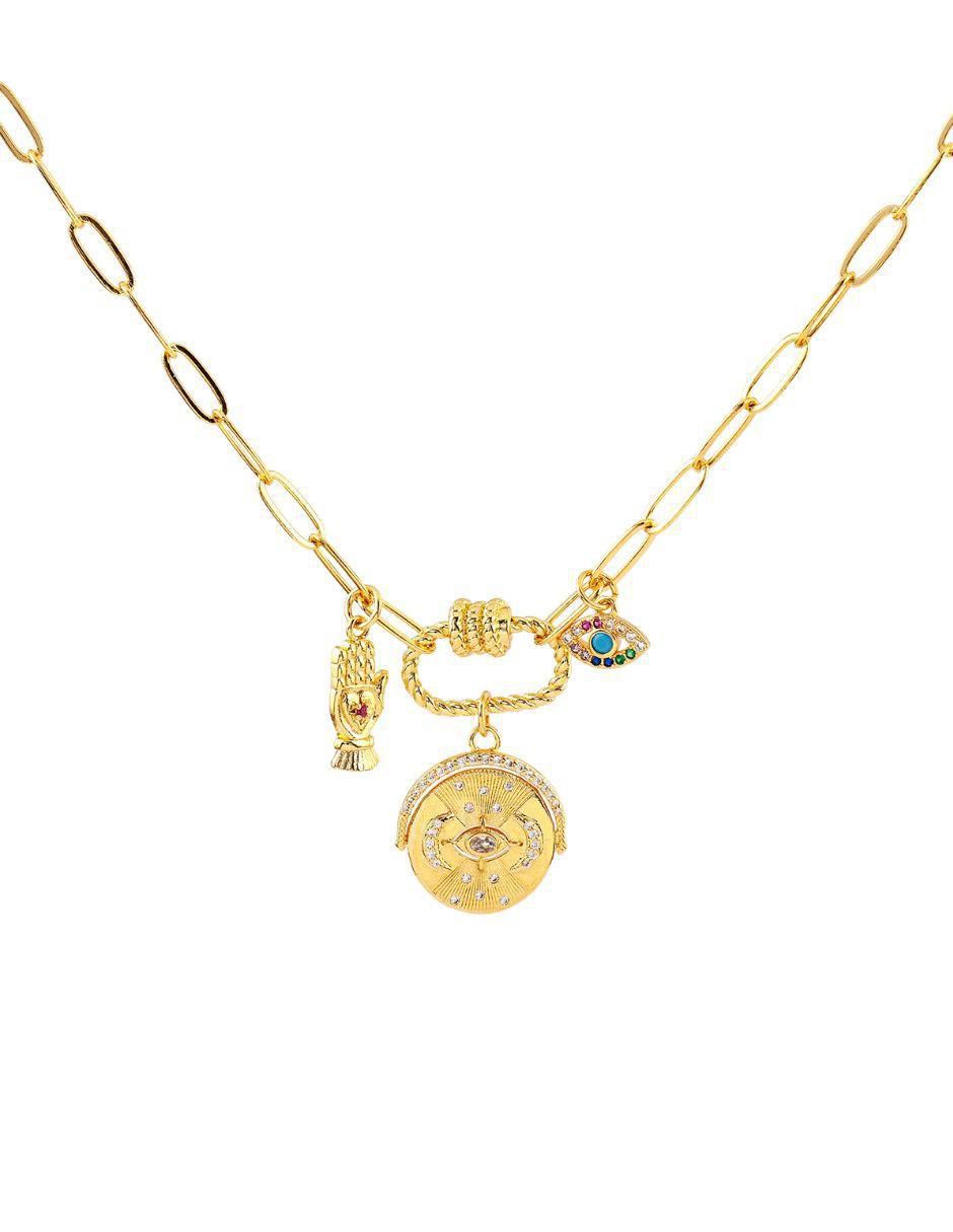 Collar con dije circular Auralis Collar con dije circular Auralis