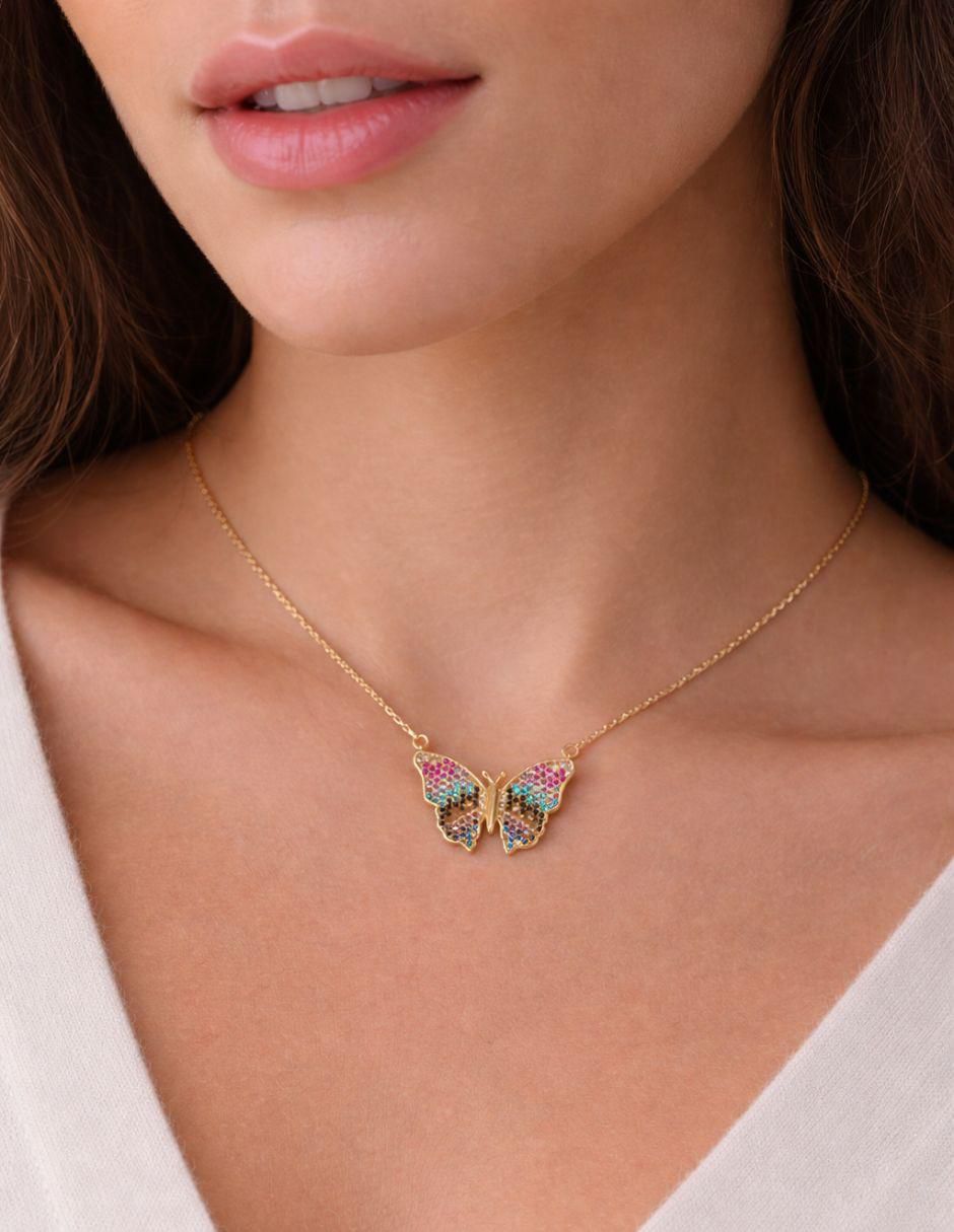 Collar con dije de mariposa Alaria 4