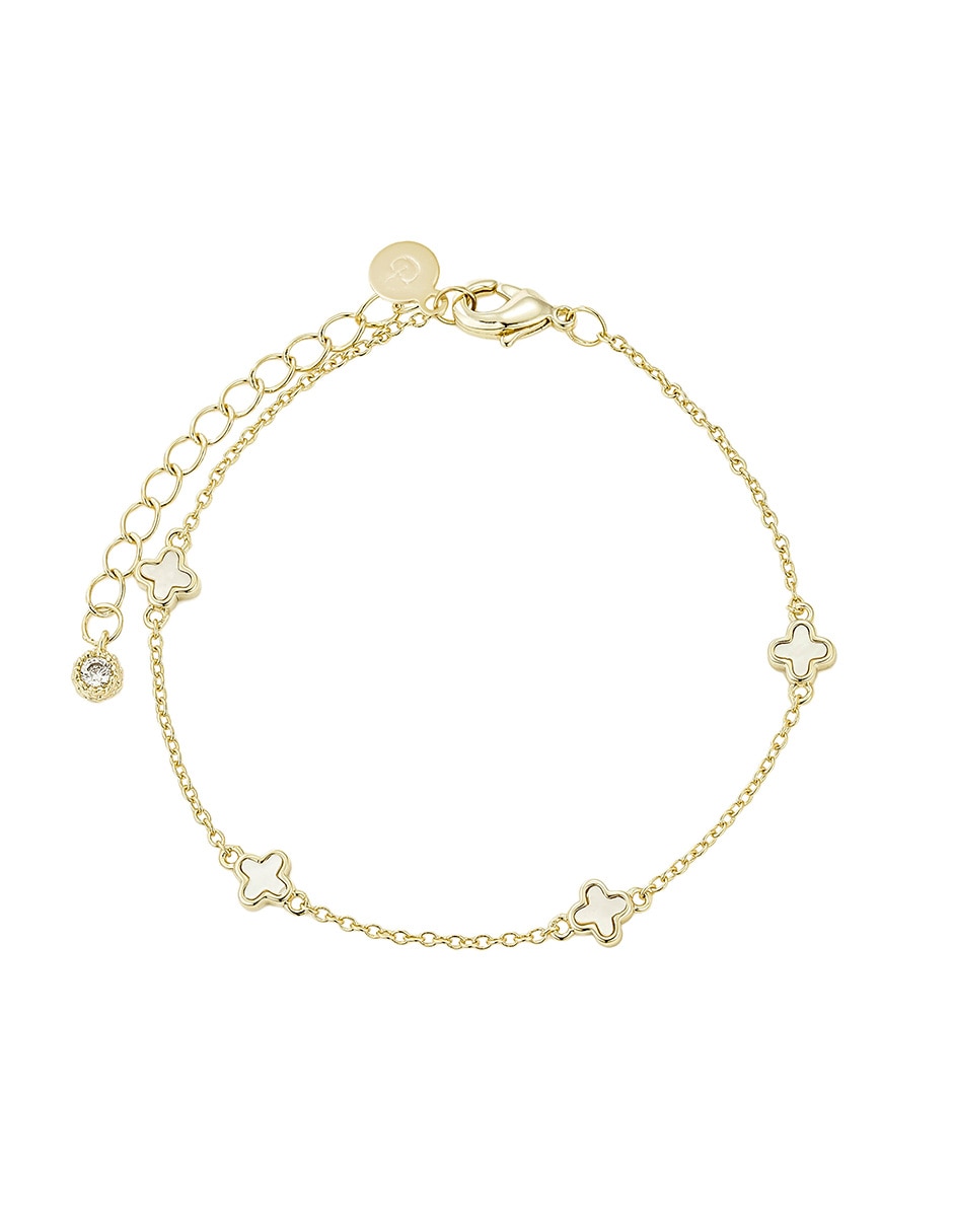 Pulsera Carmela Mía "de" aleación de metal "con" sin gema 14 k Golden acabado baño de oro