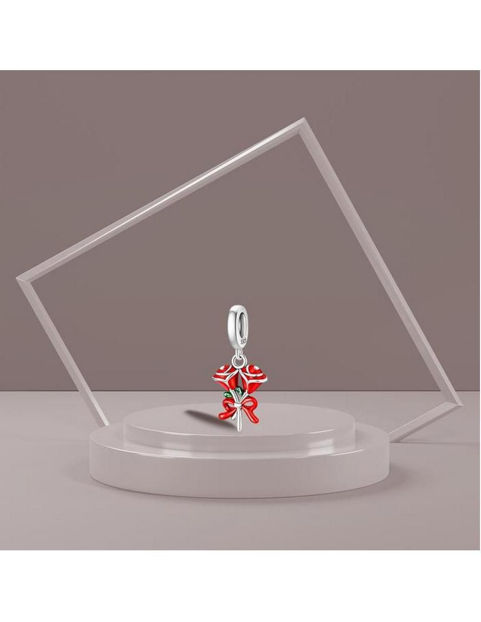 Charm san valentín rosas de plata p 925 2