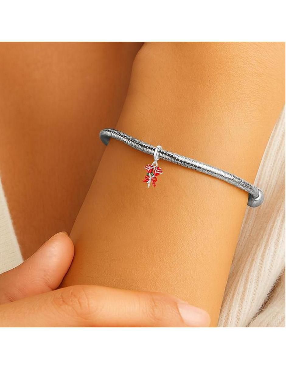 Charm san valentín rosas de plata p 925 Charm san valentín rosas de plata p 925