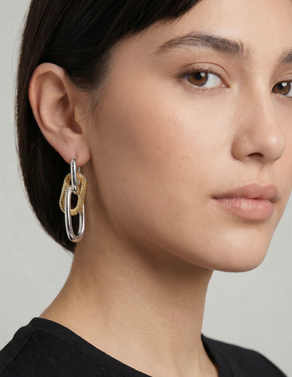 Aretes con acabado brillante 4
