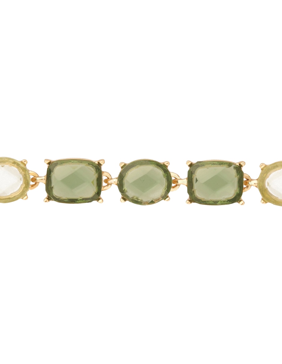 Pulsera anne klein de aleación de metal con semipreciosas tampa acabado