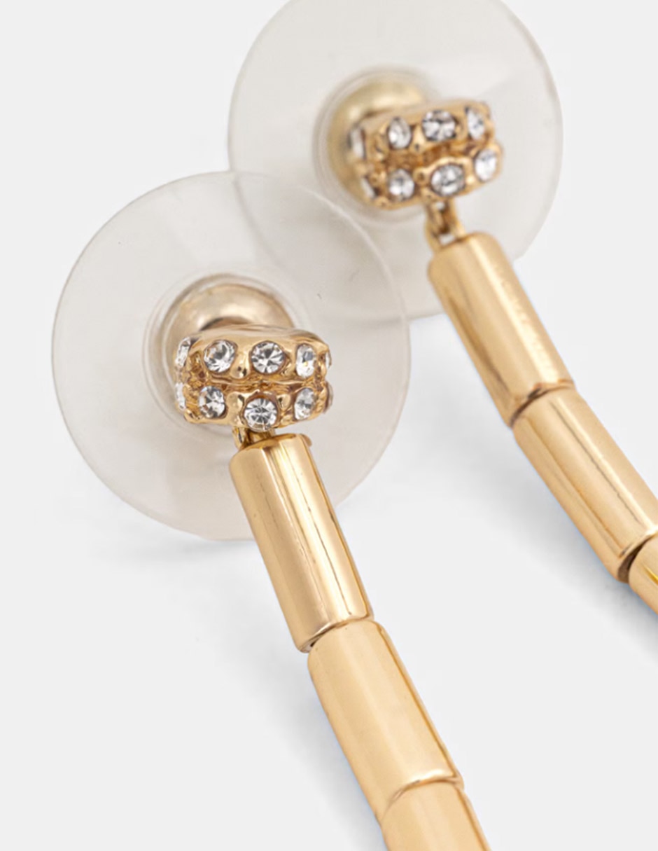 Aretes corto circular lindella con acabado brillante