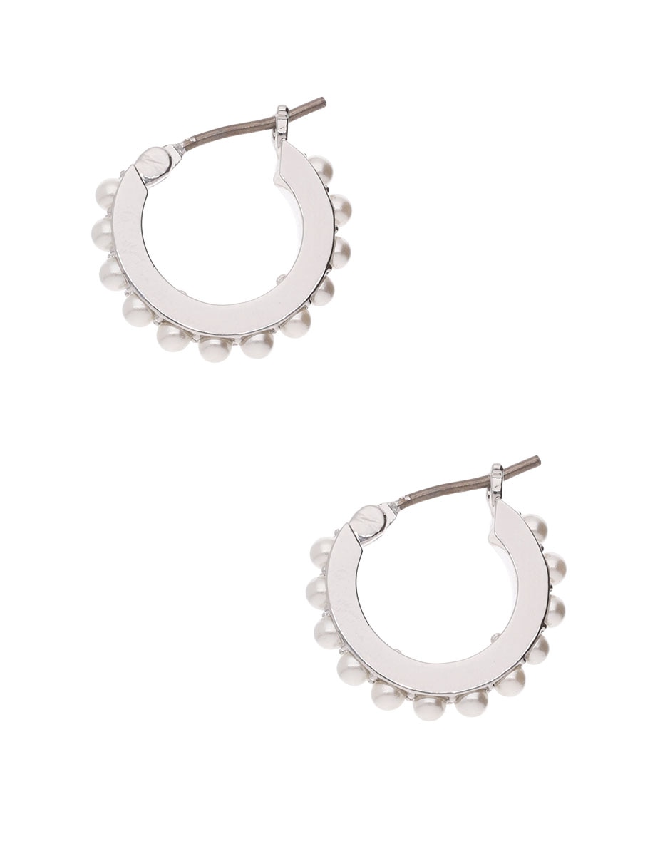 Aretes cortos circular Shimmer and Shine con acabado mate