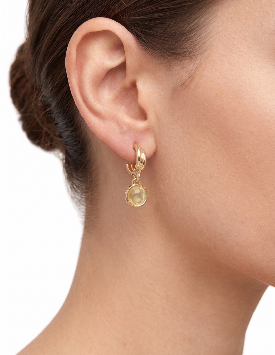 Aretes cortos de gota Vero Beach con acabado mate