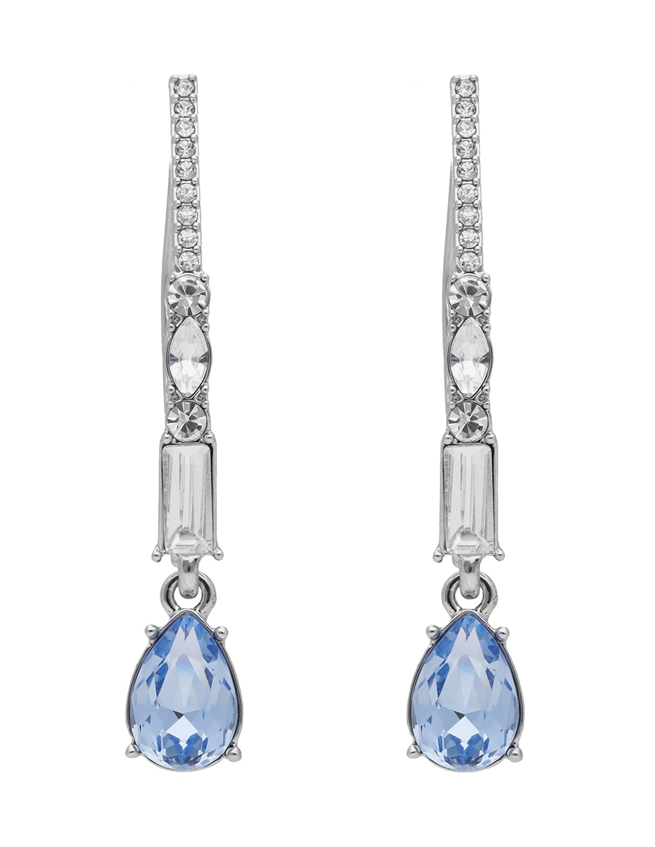 Aretes cortos de gota Dancing In Denim con acabado brillante 1