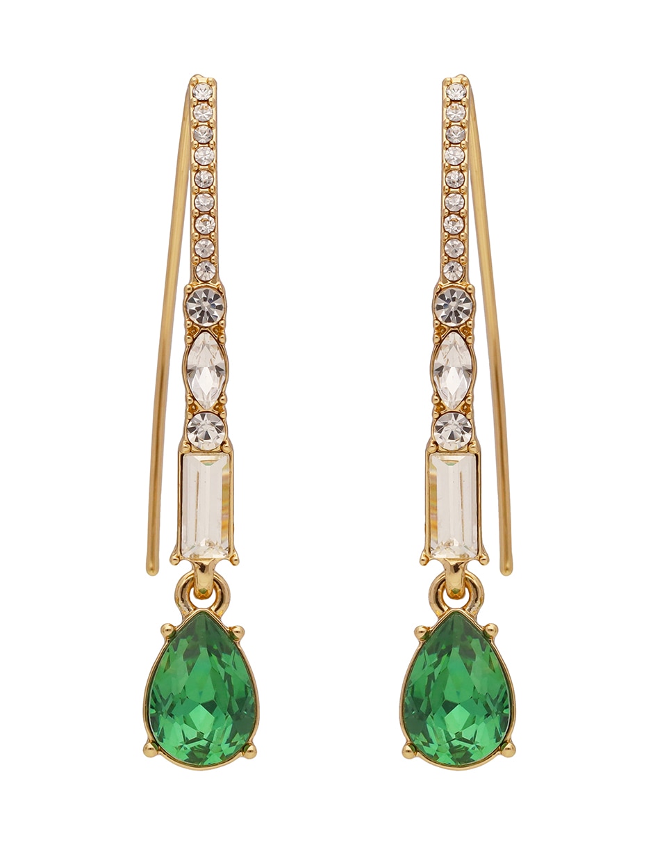 Aretes cortos de gota Dancing In Denim con acabado brillante 1