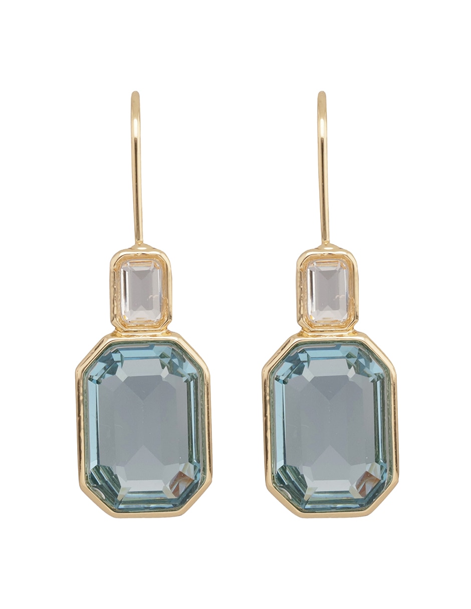 Aretes largos con acabado brillante 2