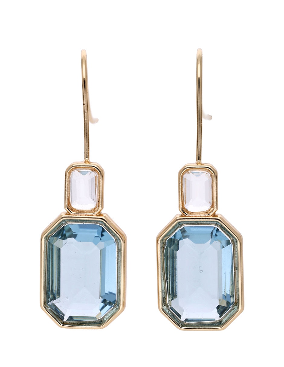 Aretes rectangulares con acabado brillante