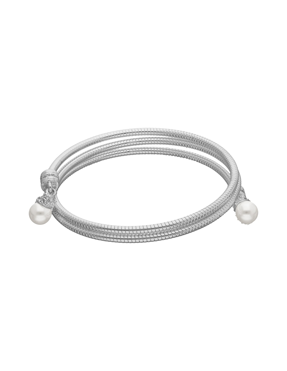 Pulsera de aleación de metal con semipreciosas bonita springs acabado 1