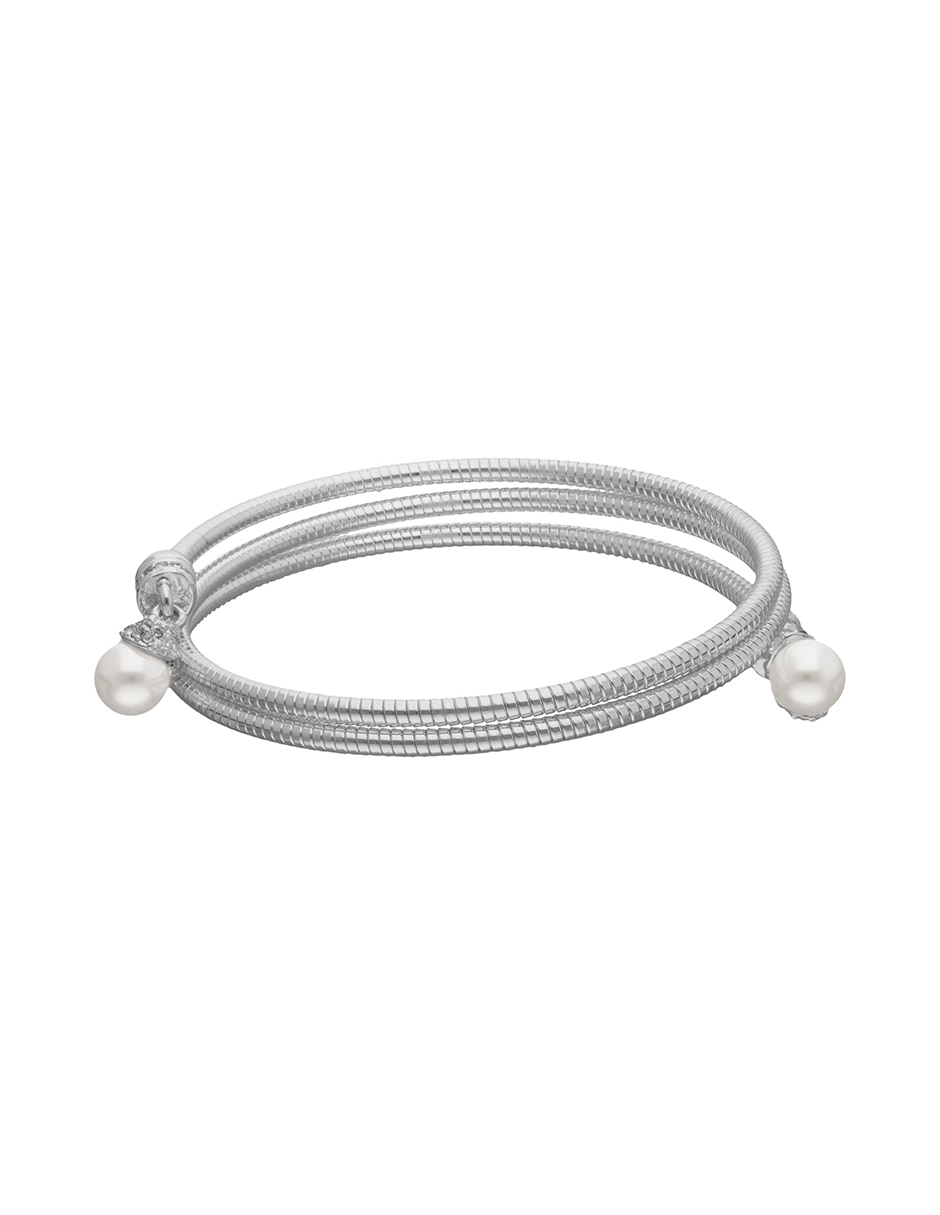 Pulsera de aleación de metal con semipreciosas bonita springs acabado 3