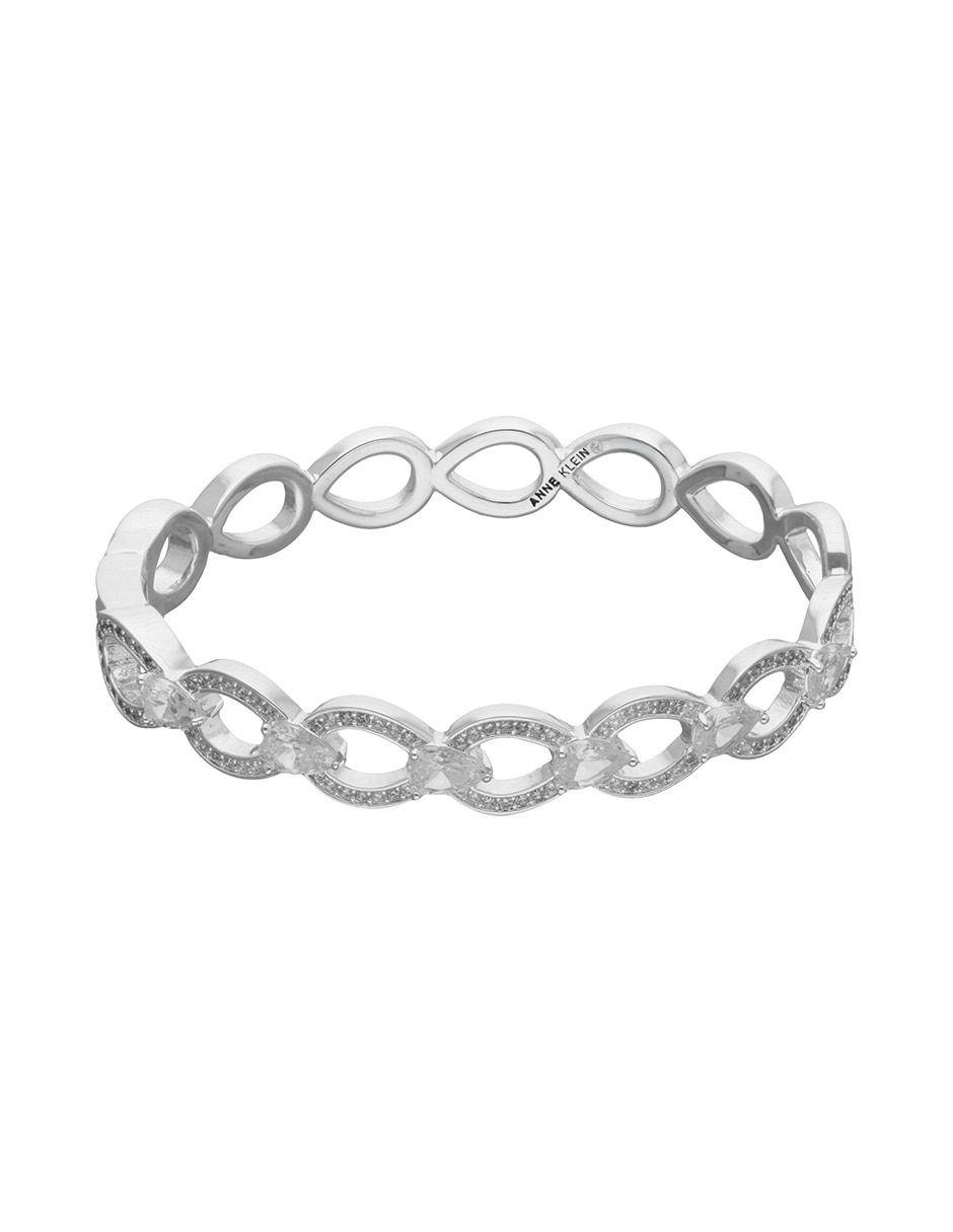 Pulsera de aleación de metal con semipreciosas boca raton acabado 1
