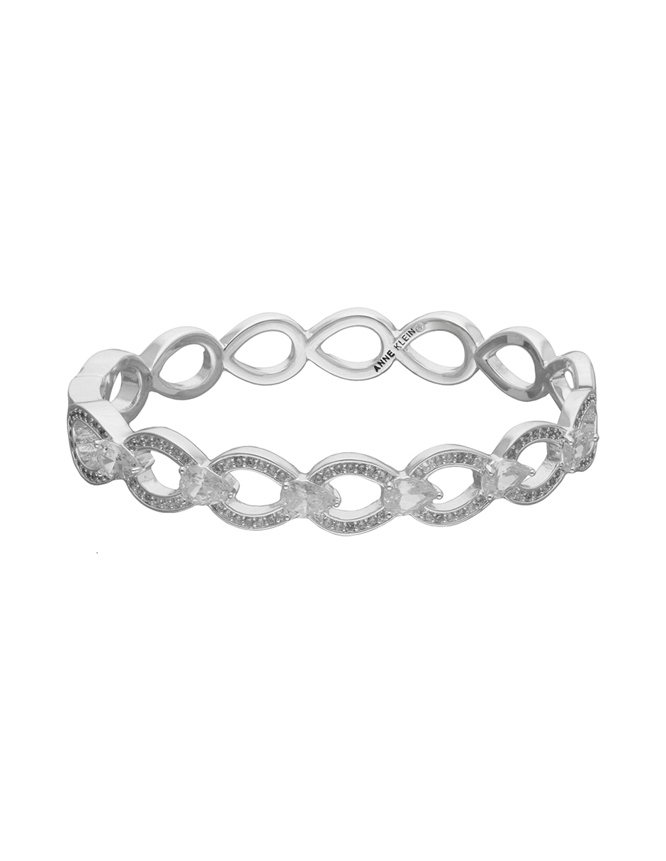 Pulsera de aleación de metal con semipreciosas boca raton acabado 3