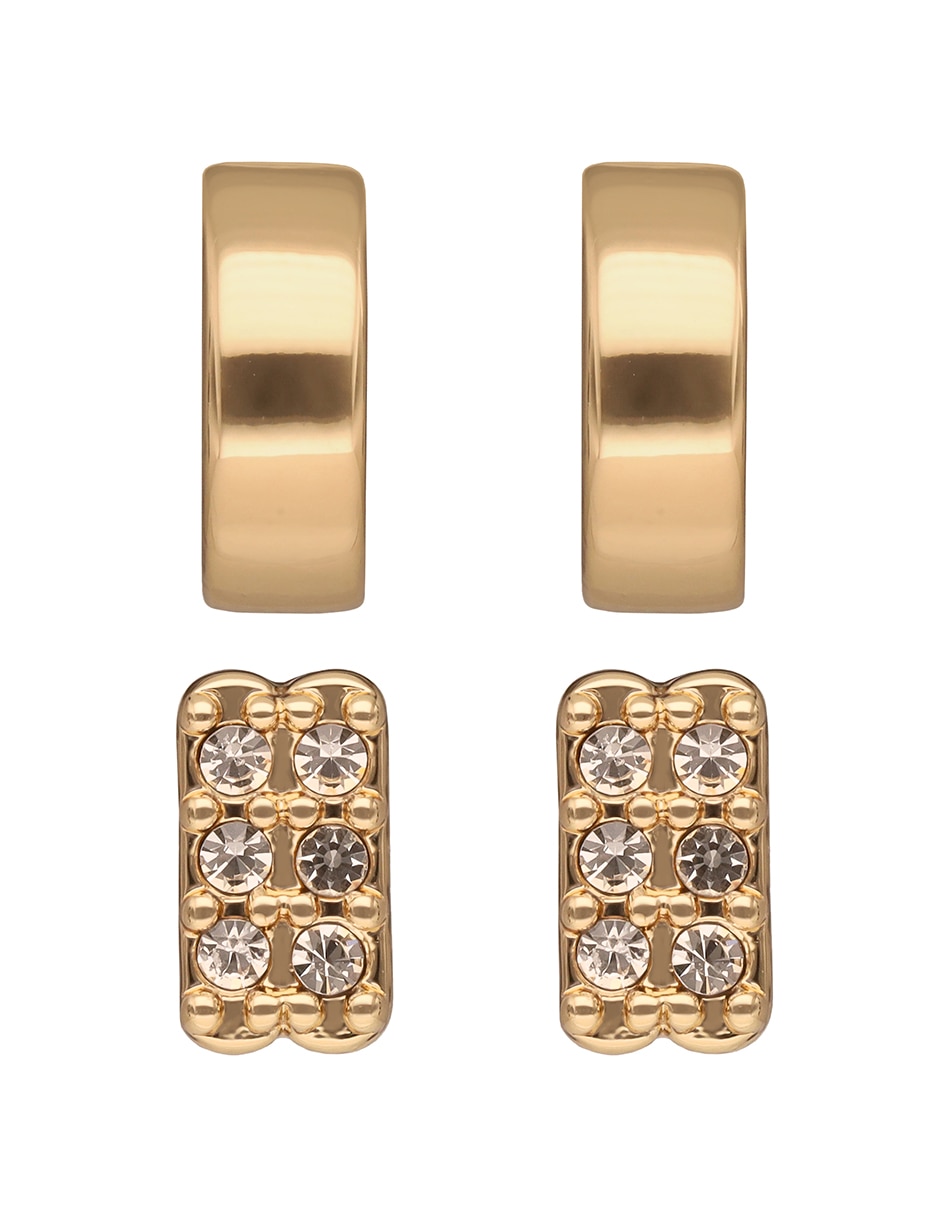 Set de aretes Lindella con acabado brillante