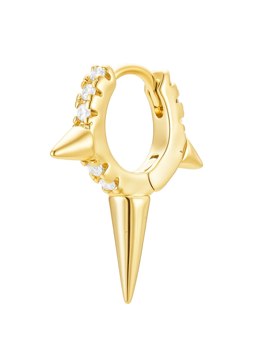 Aretes con acabado baño de oro 14 K 2
