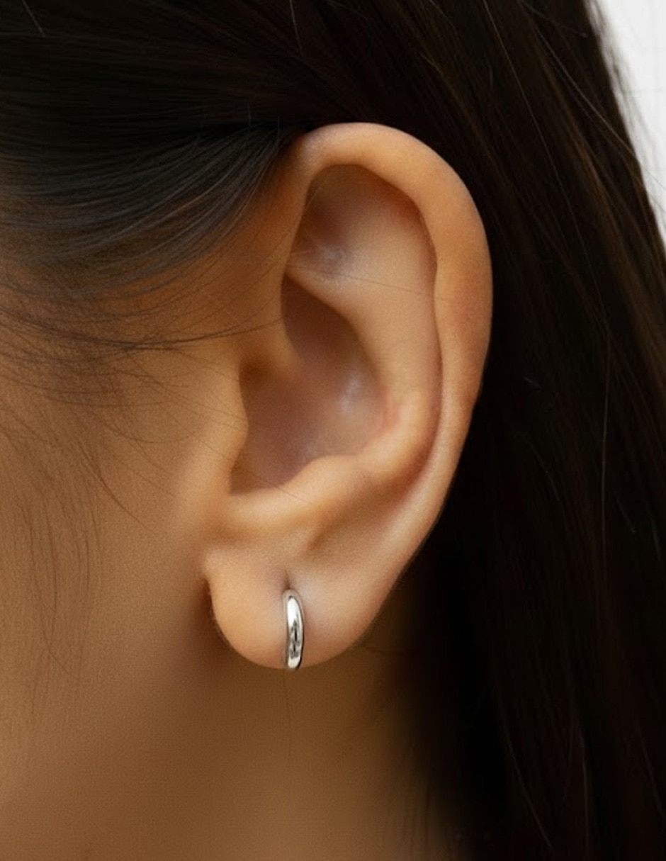 Arracadas con acabado baño de oro 14 K 3