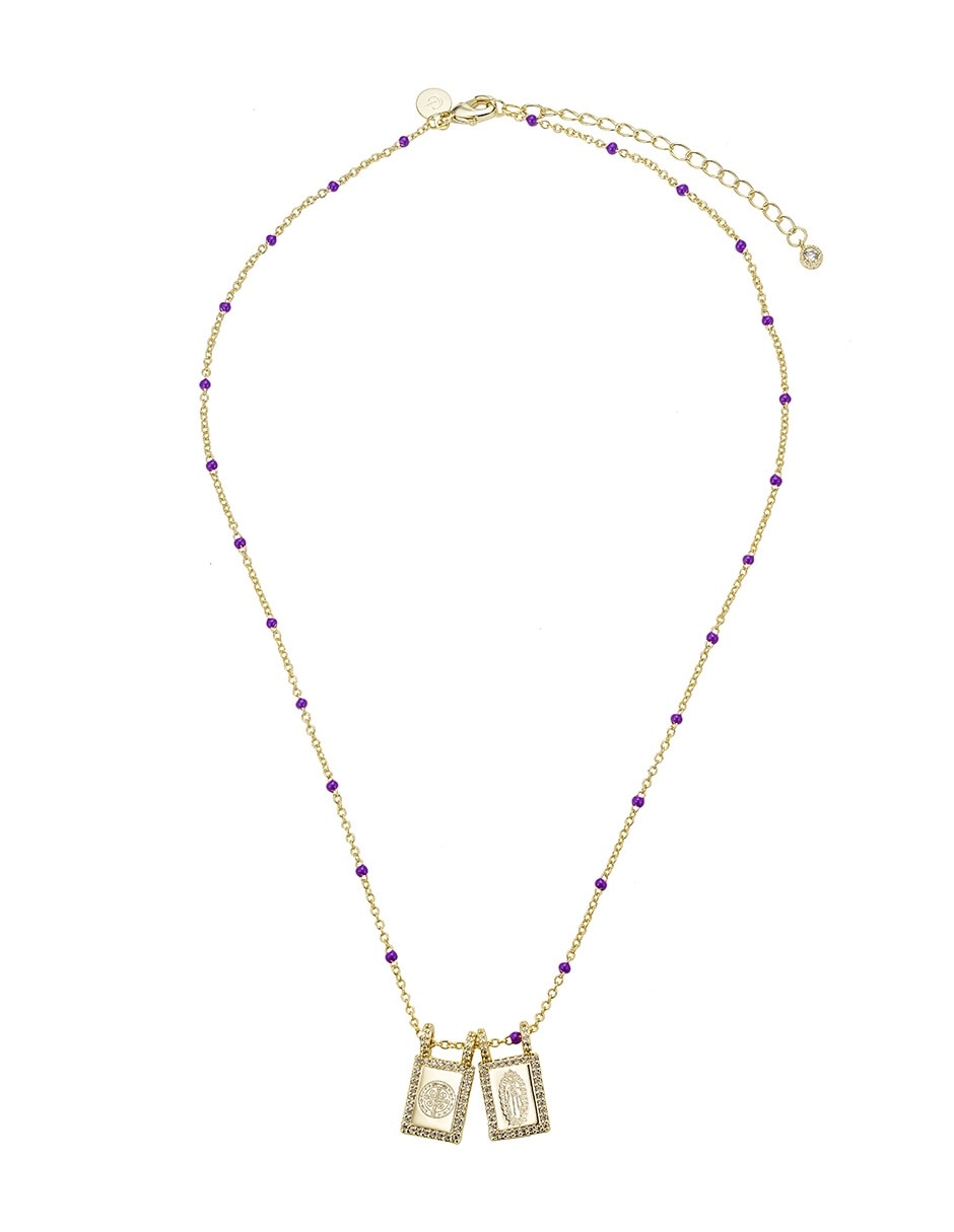 Collar rectangular Religiosos de 14 k 1