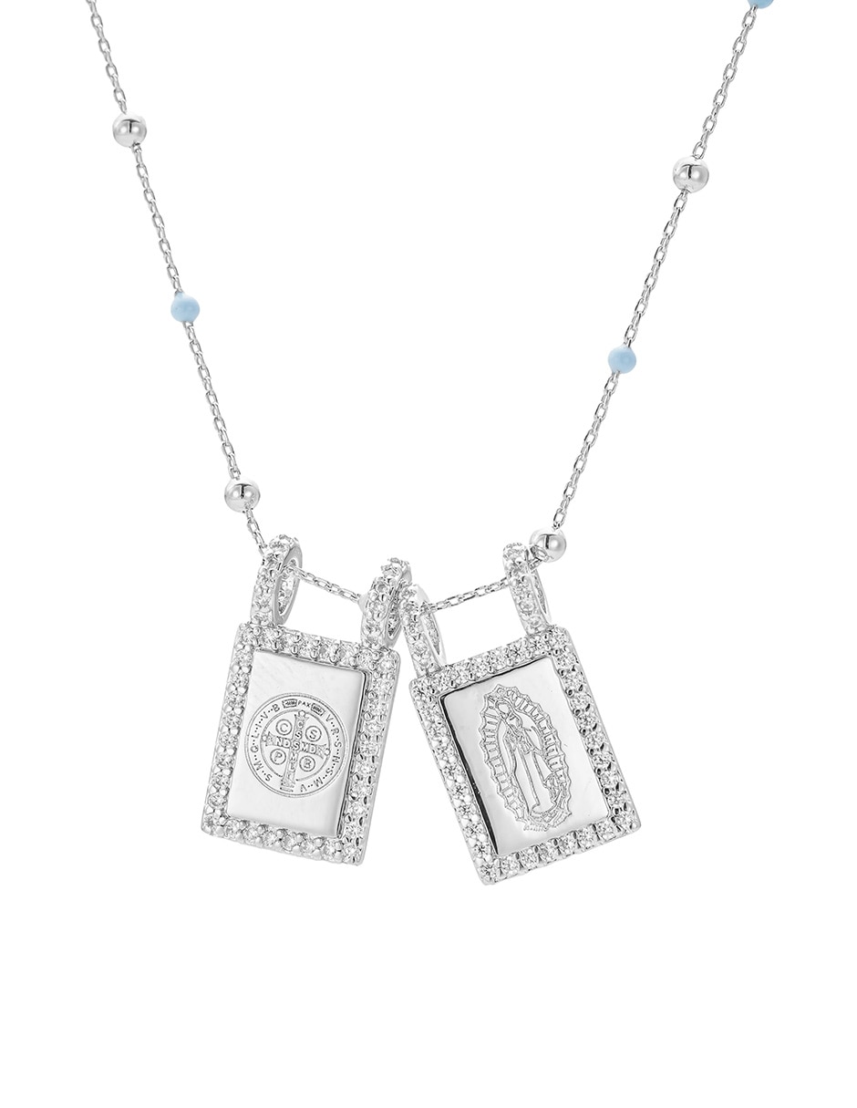 Collar rectangular Religiosos de 14 k
