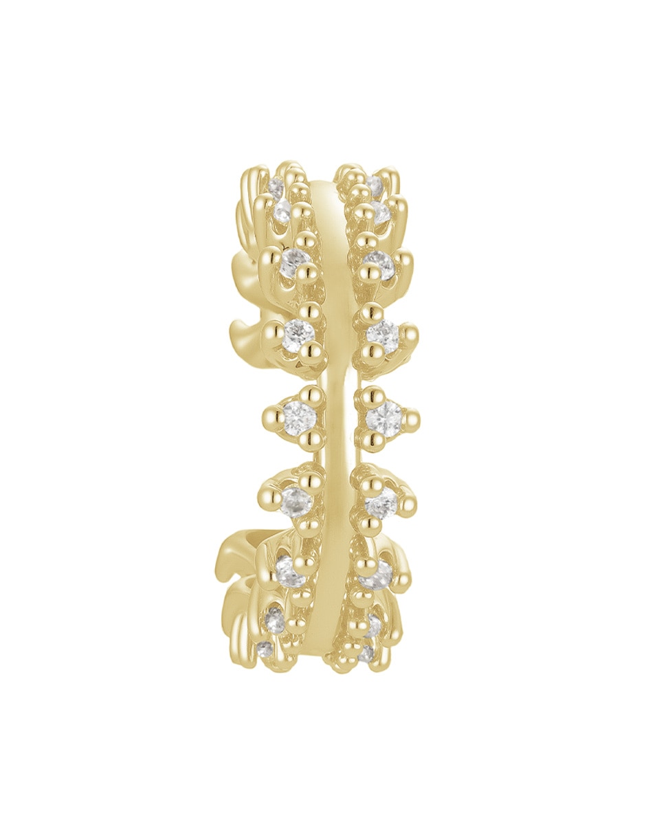 Aretes con acabado baño de oro 14 K 2