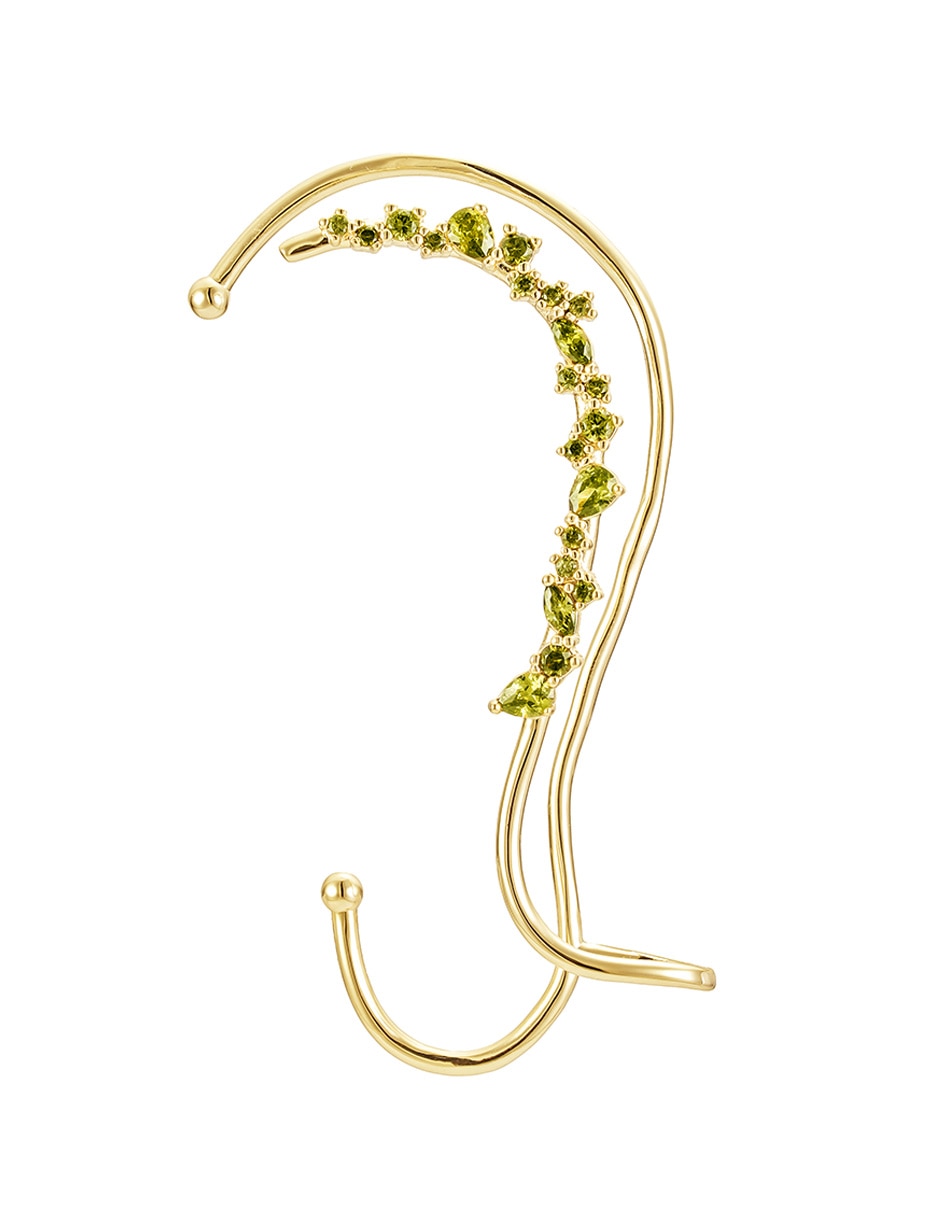 Aretes con acabado baño de oro 14 K 1