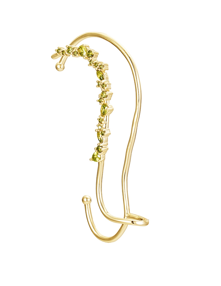 Aretes con acabado baño de oro 14 K 2