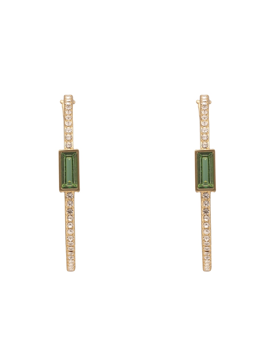 Aretes de aro con acabado brillante 2