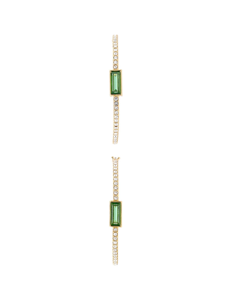 Aretes de aro con acabado brillante