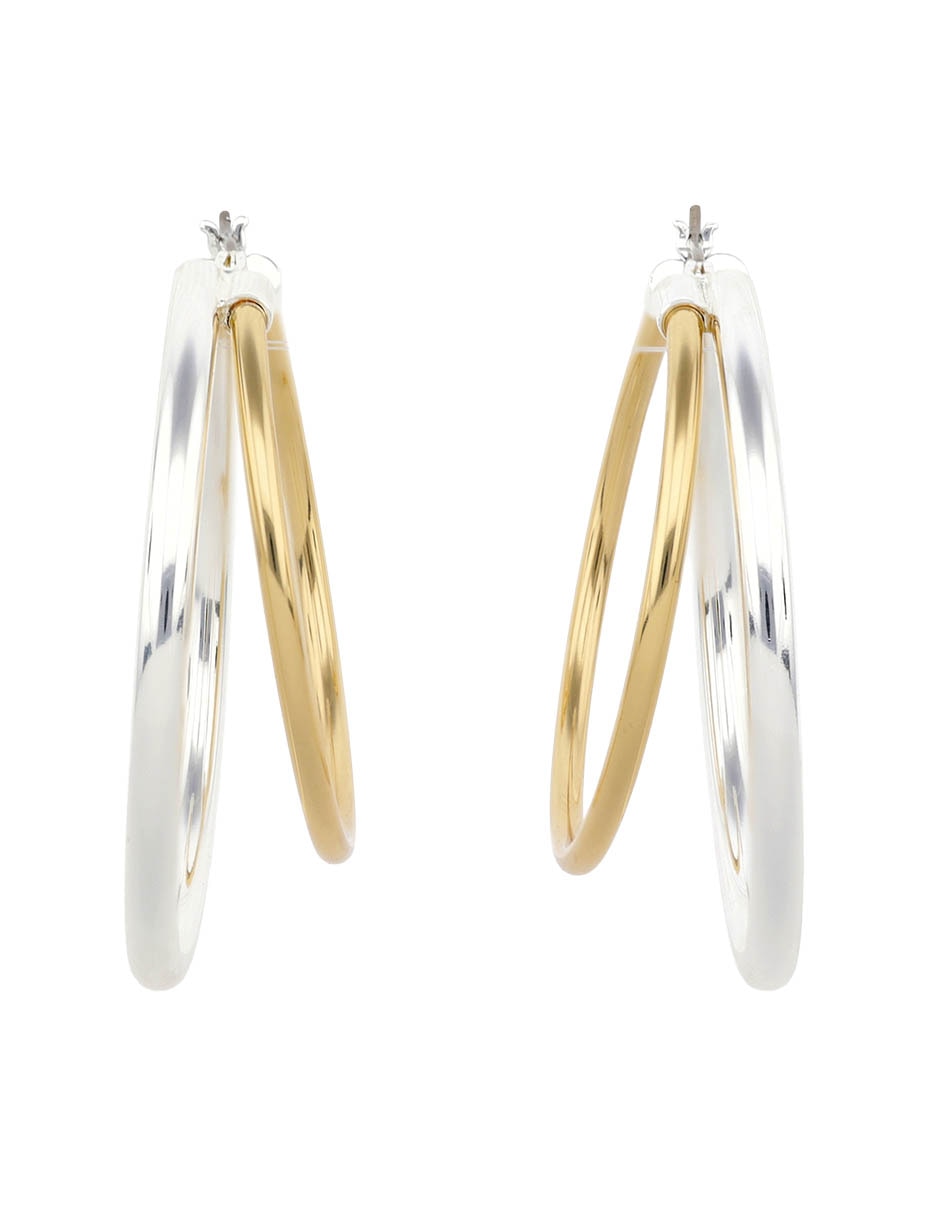 Aretes de aro Janson con acabado pulido