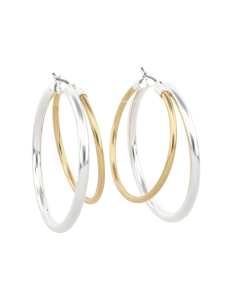 Aretes de aro Janson con acabado pulido 2