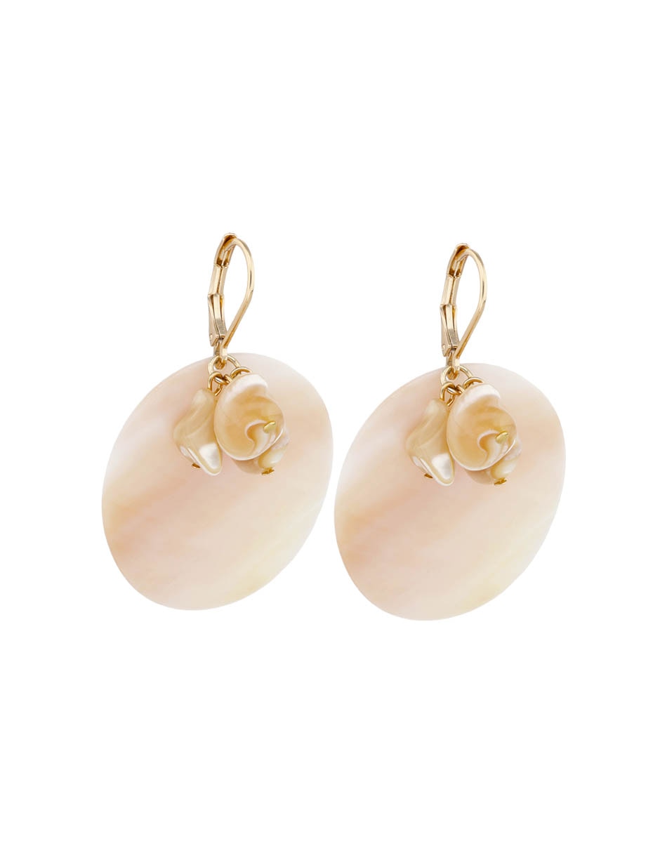 Aretes Cortos Sandra Con Acabado Brillante 2