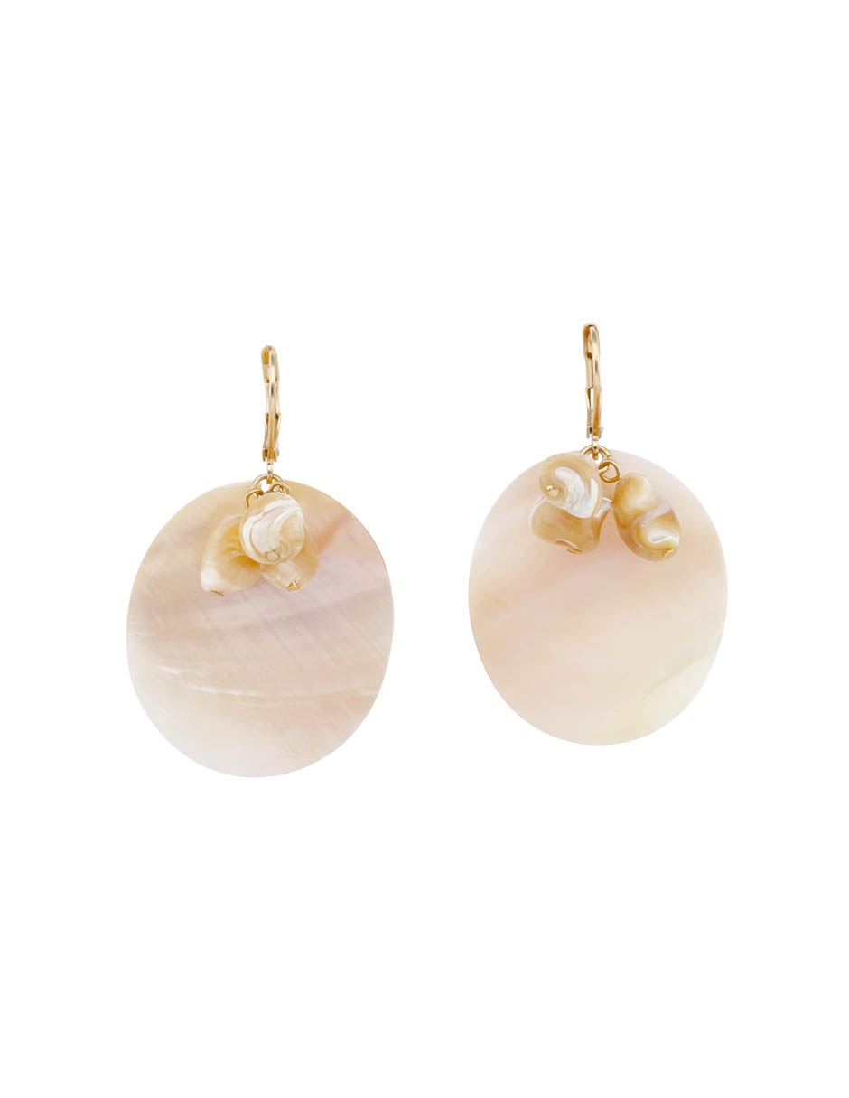 Aretes Cortos Sandra Con Acabado Brillante