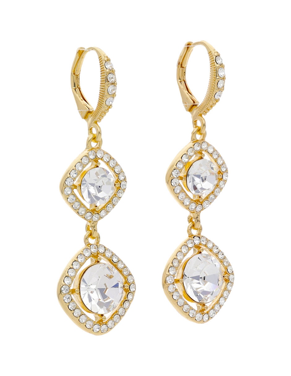 Aretes Largos Springtime Symphony Con Acabado Brillante Cristal 2