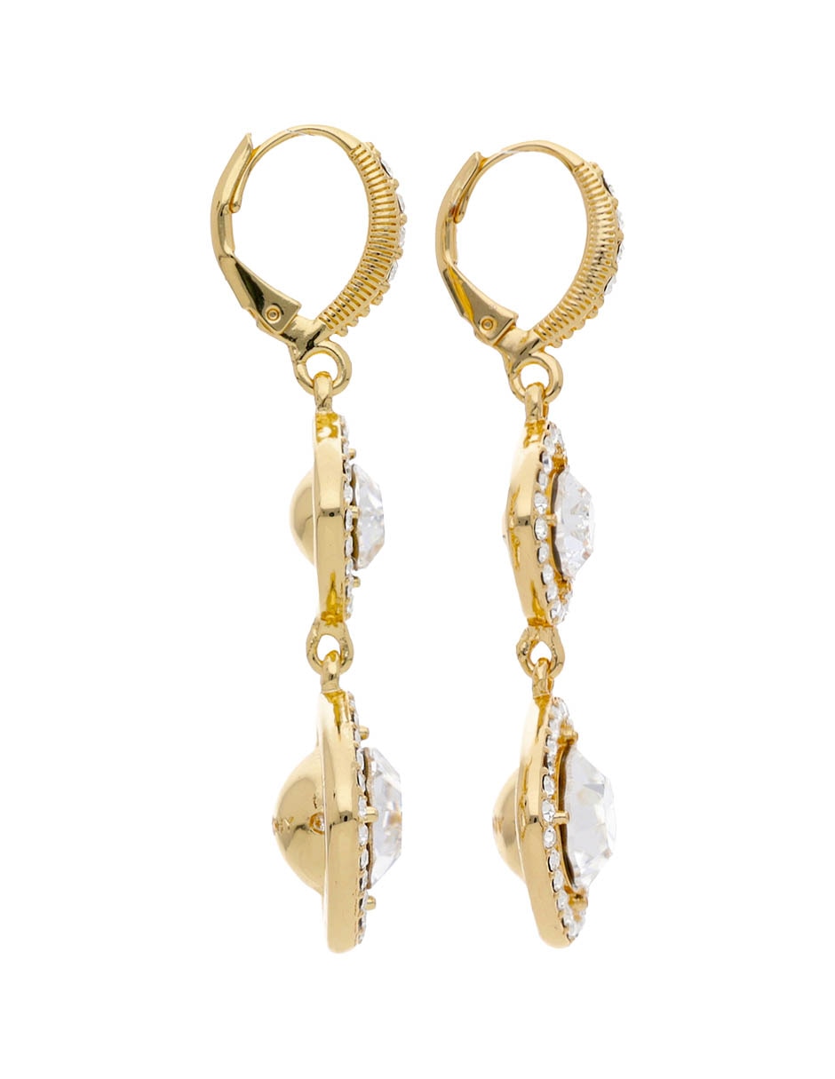 Aretes Largos Springtime Symphony Con Acabado Brillante Cristal 3