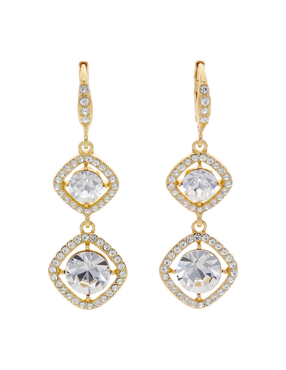 Aretes Largos Springtime Symphony Con Acabado Brillante Cristal