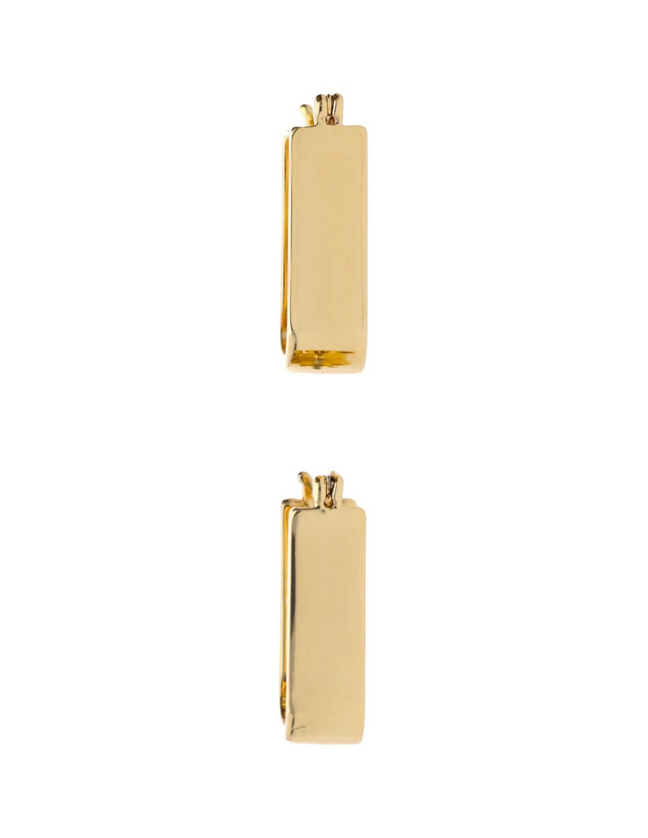 Aretes rectangulares Janson con acabado pulido