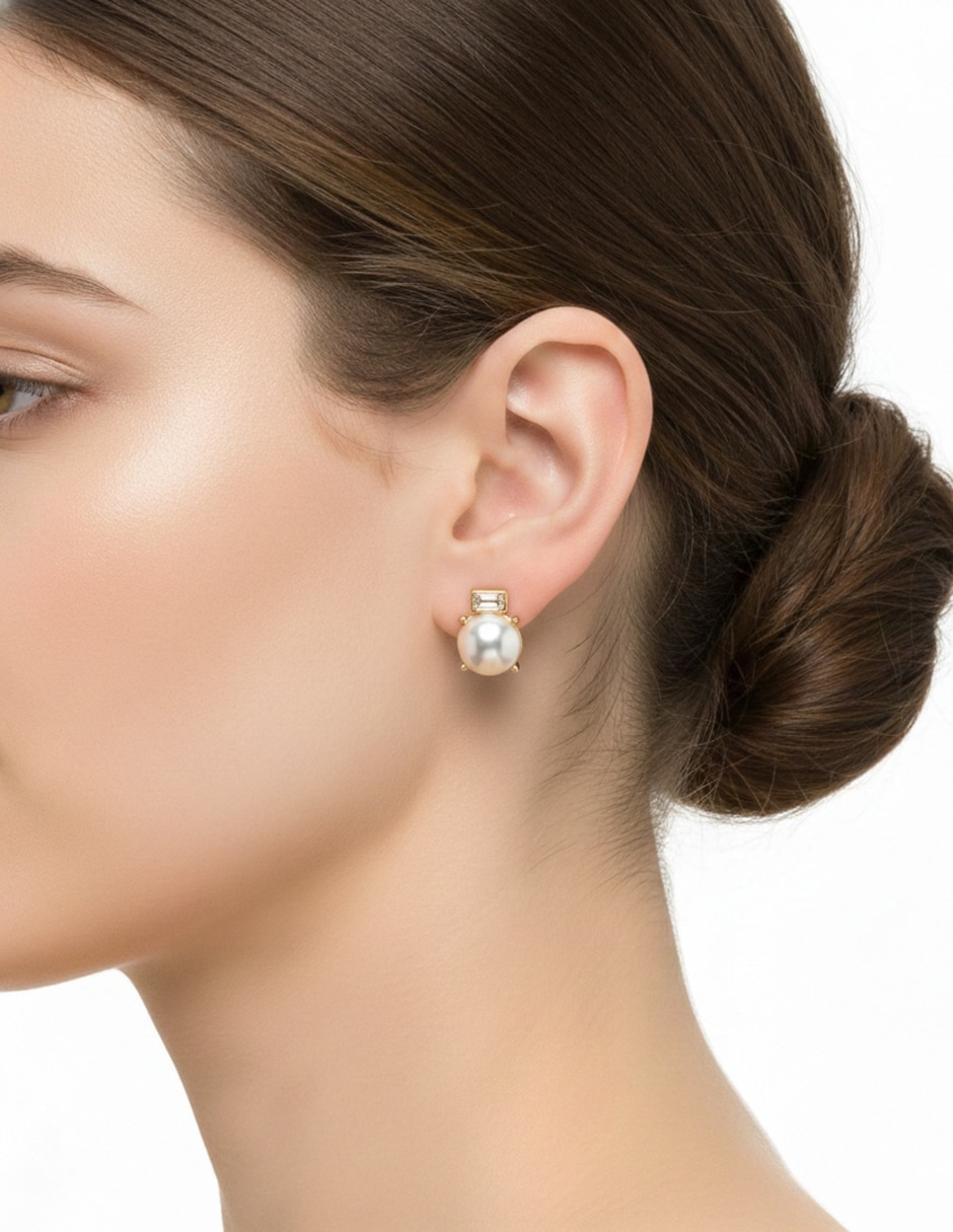 Set de aretes "de (si aplica)" circular no aplica cocoa beach "de" aleación metálica sin kilataje "con acabado" liso sin gema 3