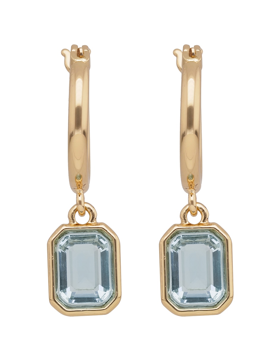 Aretes cortos posey con acabado brillante 2