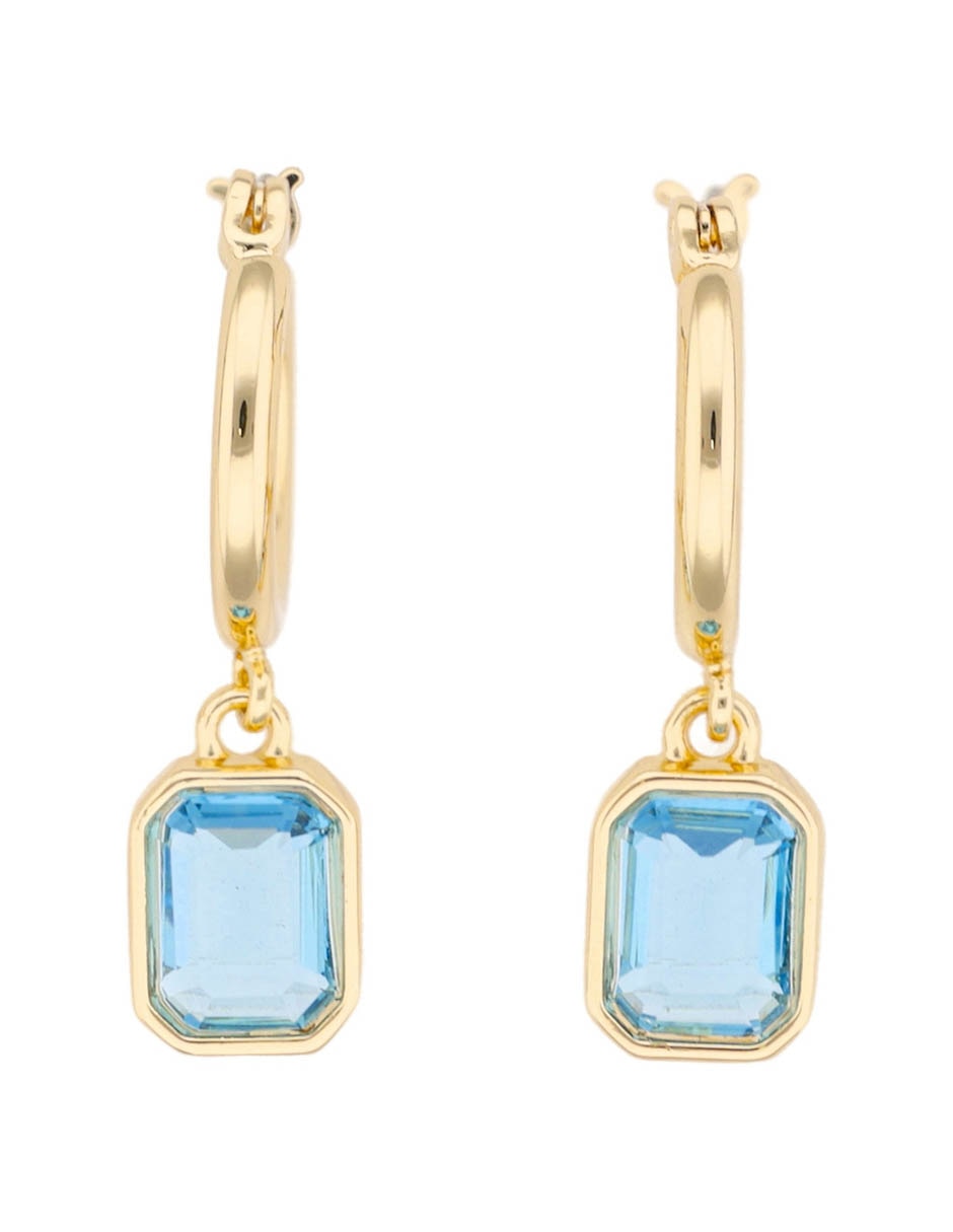 Aretes cortos lauren ralph lauren posey con acabado brillante