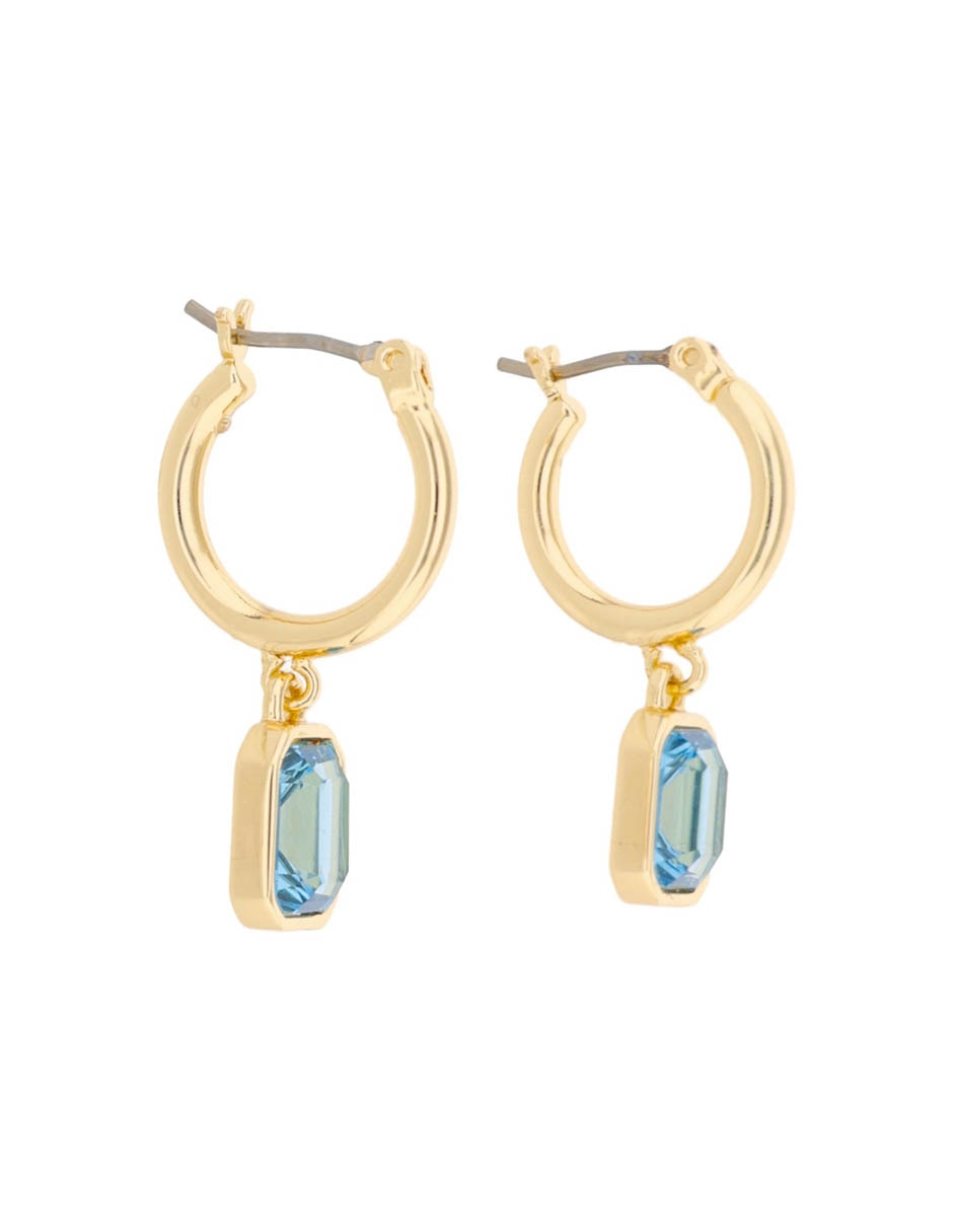 Aretes cortos lauren ralph lauren posey con acabado brillante