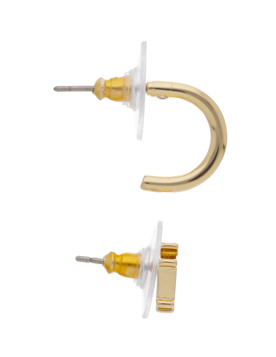Set de aretes con acabado brillante 3