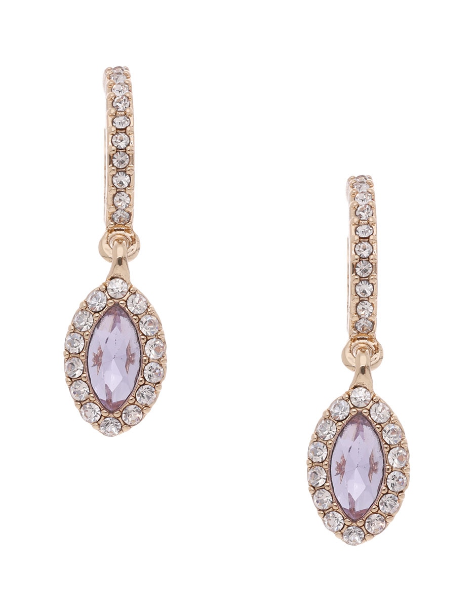 Arete corto ovalado Sweet Escape con acabado brillante cristal Arete corto ovalado Sweet Escape con acabado brillante cristal