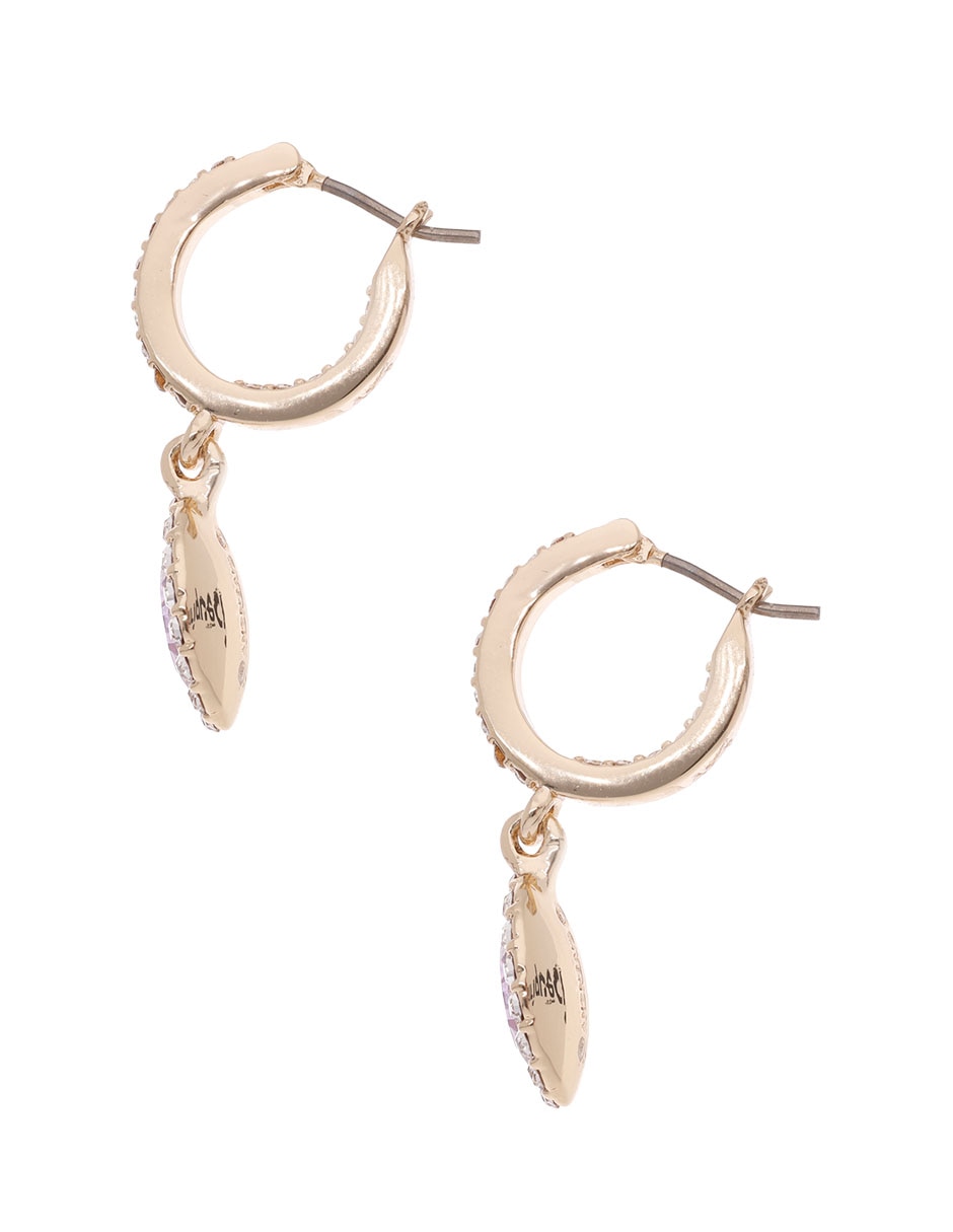 Arete corto ovalado Sweet Escape con acabado brillante cristal 3