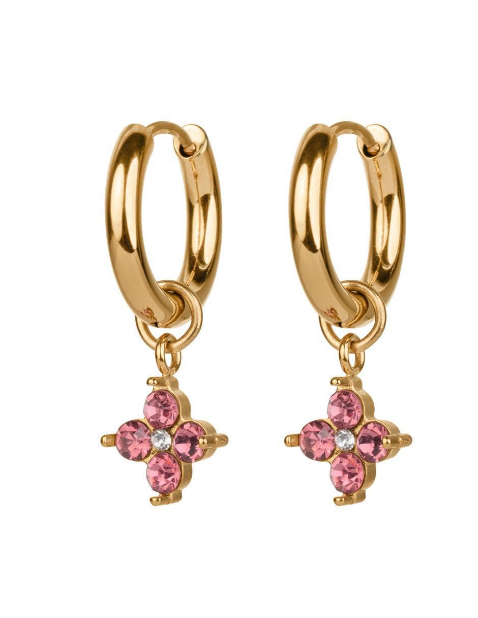 Set de aretes Caty con acabado baño de oro 14 K 2
