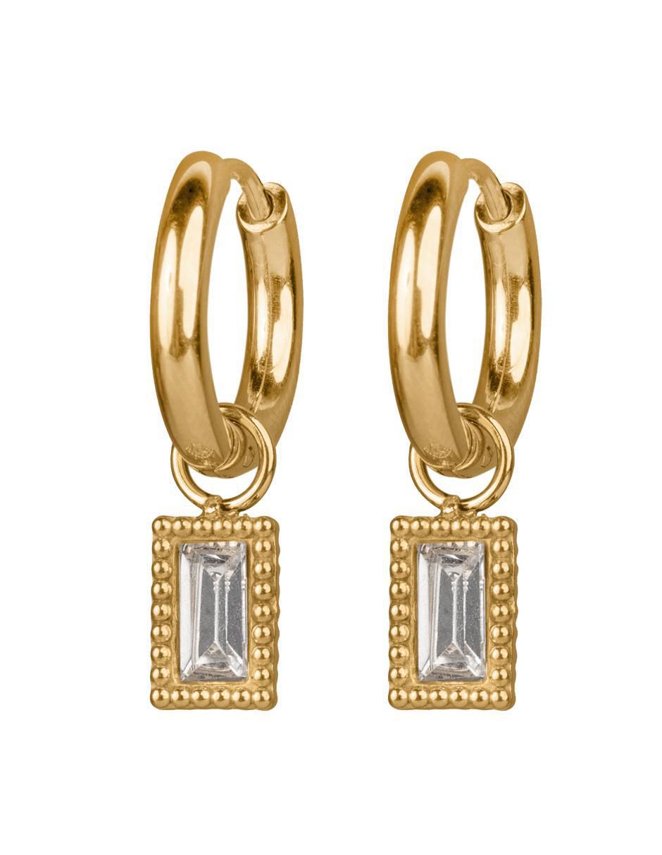 Set de aretes Caty con acabado baño de oro 14 K 3