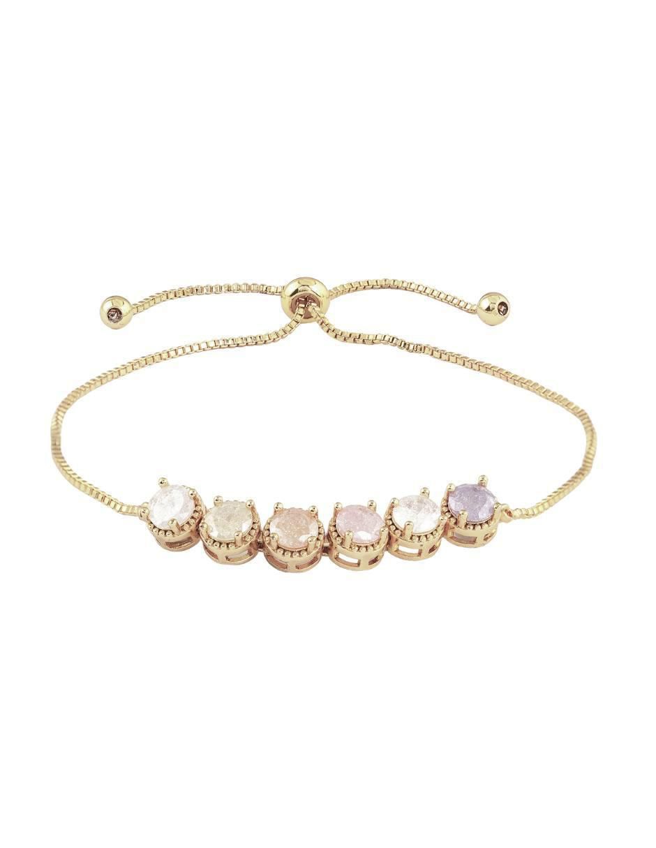 Pulsera con zirconia Etérea acabado baño de oro 18 K Pulsera con zirconia Etérea acabado baño de oro 18 K