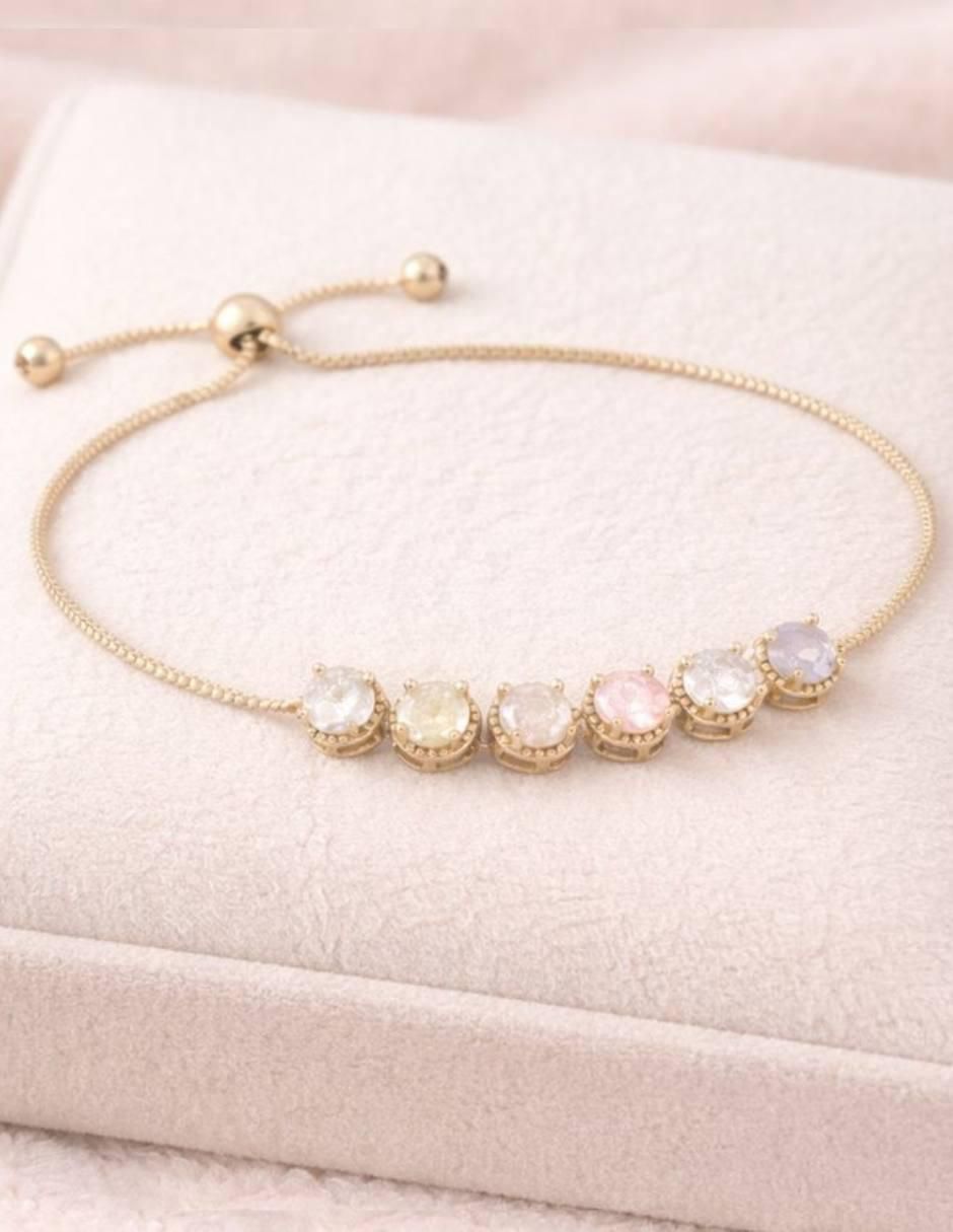 Pulsera con zirconia Etérea acabado baño de oro 18 K 5