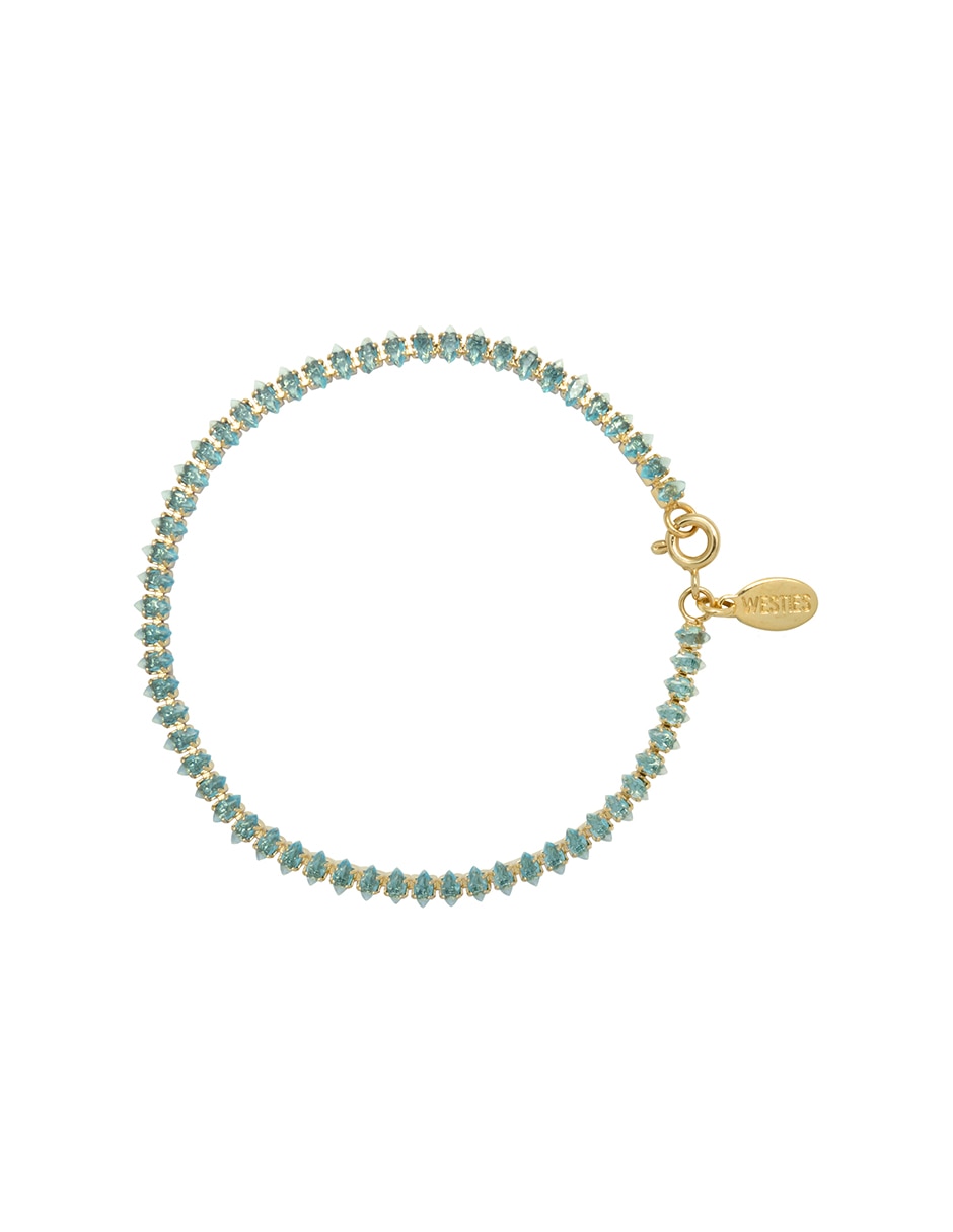Pulsera Westies con zirconia cúbica Navettes acabado pavé