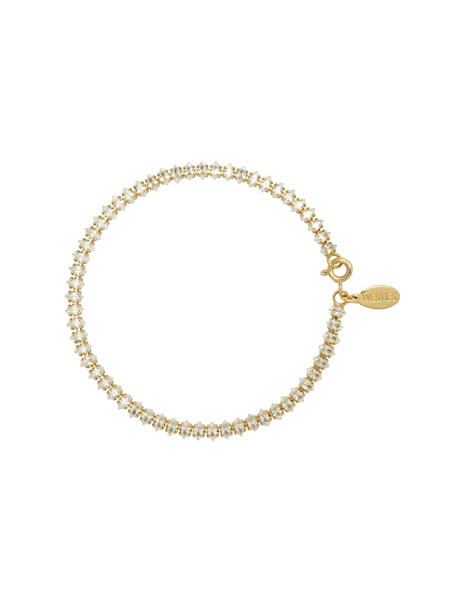 Pulsera Westies con zirconia cúbica Navettes acabado pavé 1